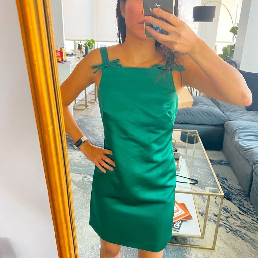 NWT LK Bennett Emerald Green mini dress